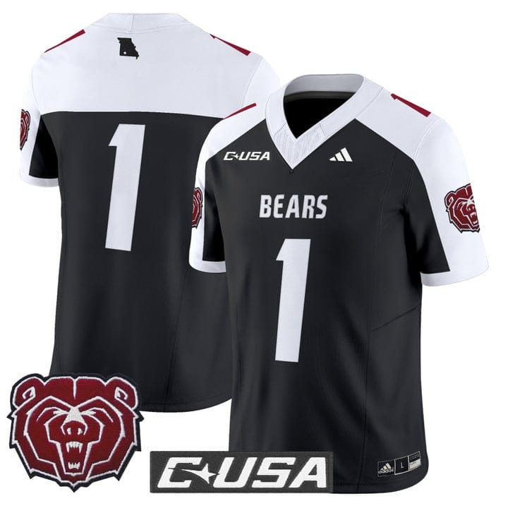 Team Jersey #1 Missouri State Bears 2025 Vapor Limited Stitched