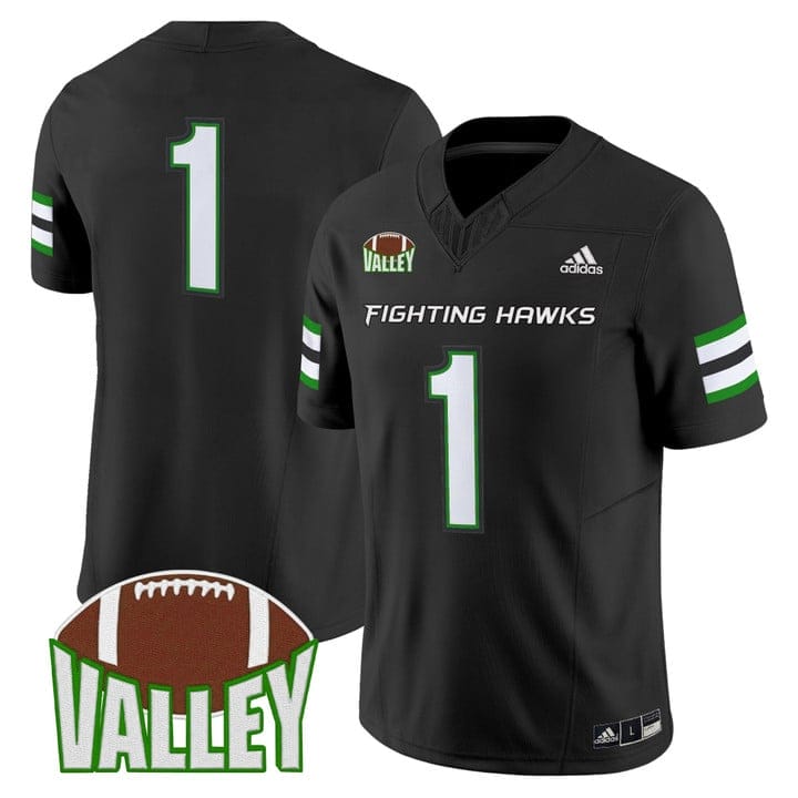Alternative view of Team Jersey #1 North Dakota Fighting Hawks 2025 Vapor Limited Stitched