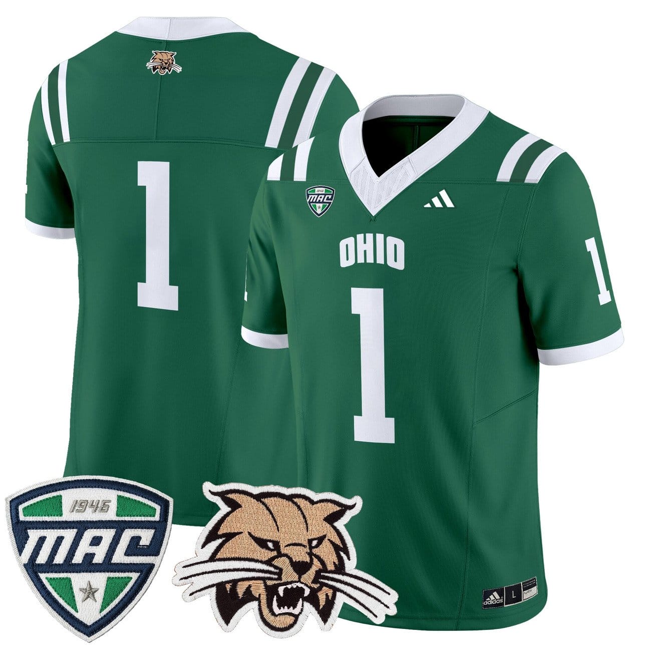 Team Jersey #1 Ohio Bobcats 2025 Vapor Limited Stitched - Image 4