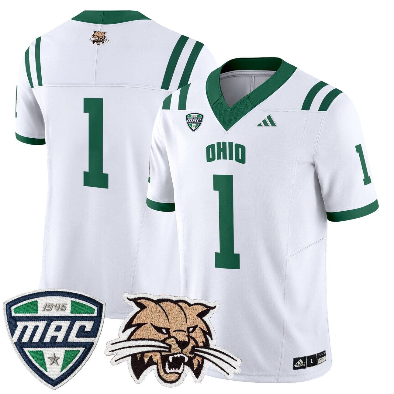 Team Jersey #1 Ohio Bobcats 2025 Vapor Limited Stitched - Image 5