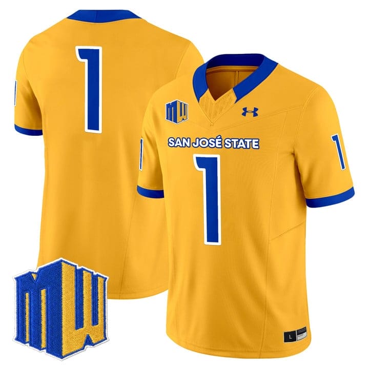 Team Jersey #1 San José State Spartans 2025 Vapor Limited Stitched - Image 3