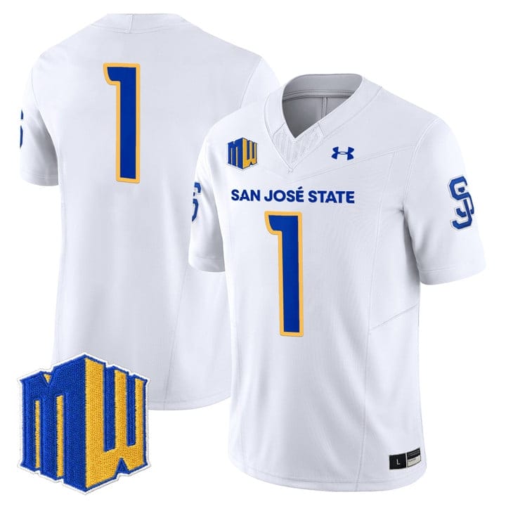 Team Jersey #1 San José State Spartans 2025 Vapor Limited Stitched - Image 5