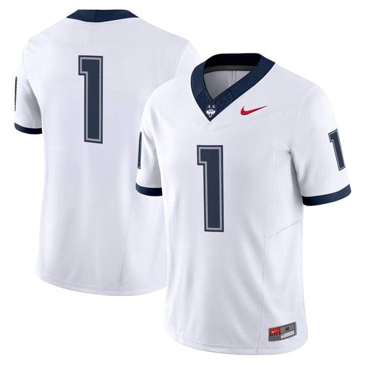 Team Jersey #1 UConn Huskies 2025 Vapor Limited Stitched - Image 3