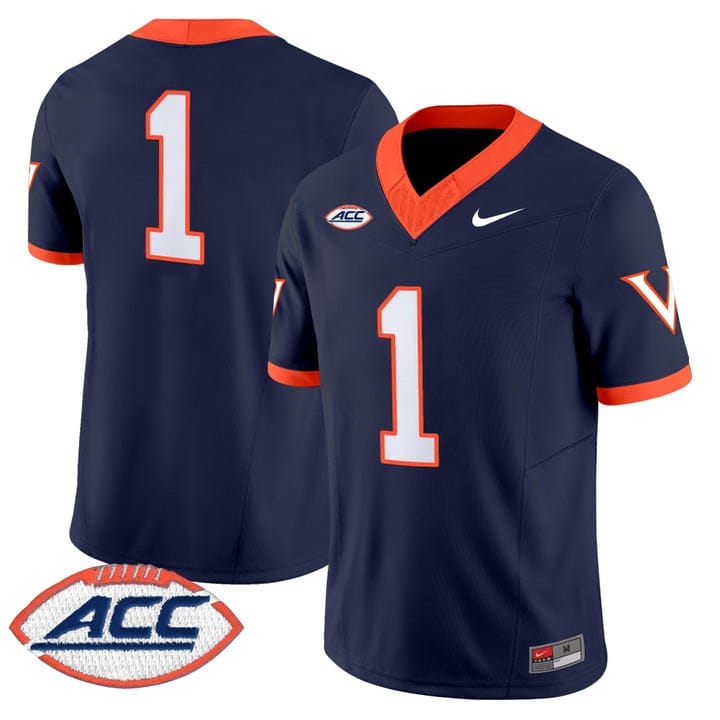 Team Jersey #1 Virginia Cavaliers 2025 Vapor Limited Stitched 1995 - Image 4