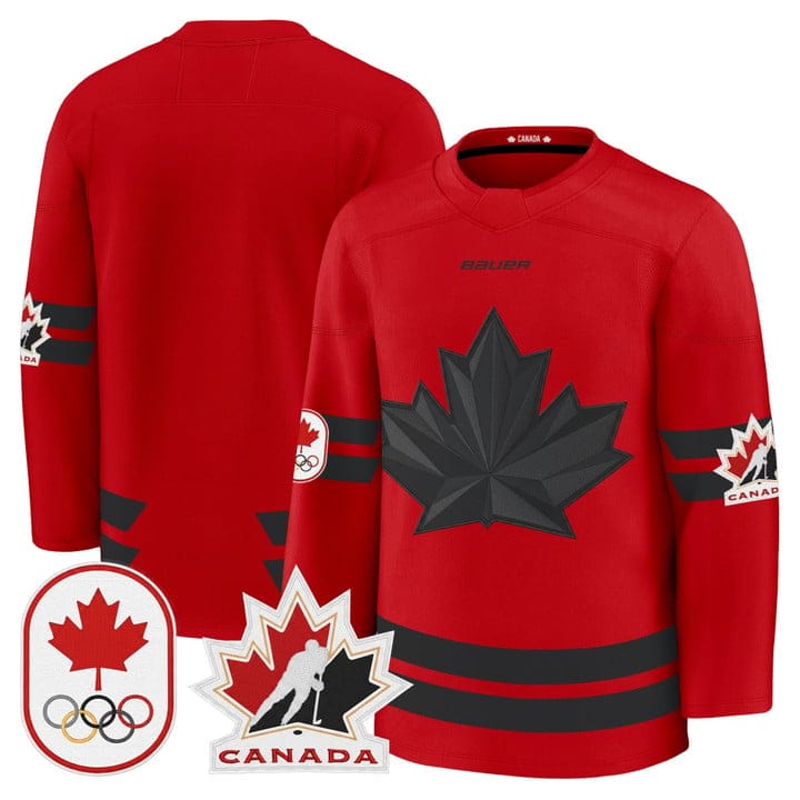 Alternative view of Team Jersey Canada Olympic Premium Hockey 2026 Stitched