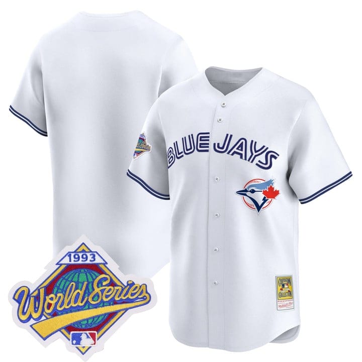 Team Jersey Toronto Blue Jays 1993 World Series Throwback Stitched - Image 4