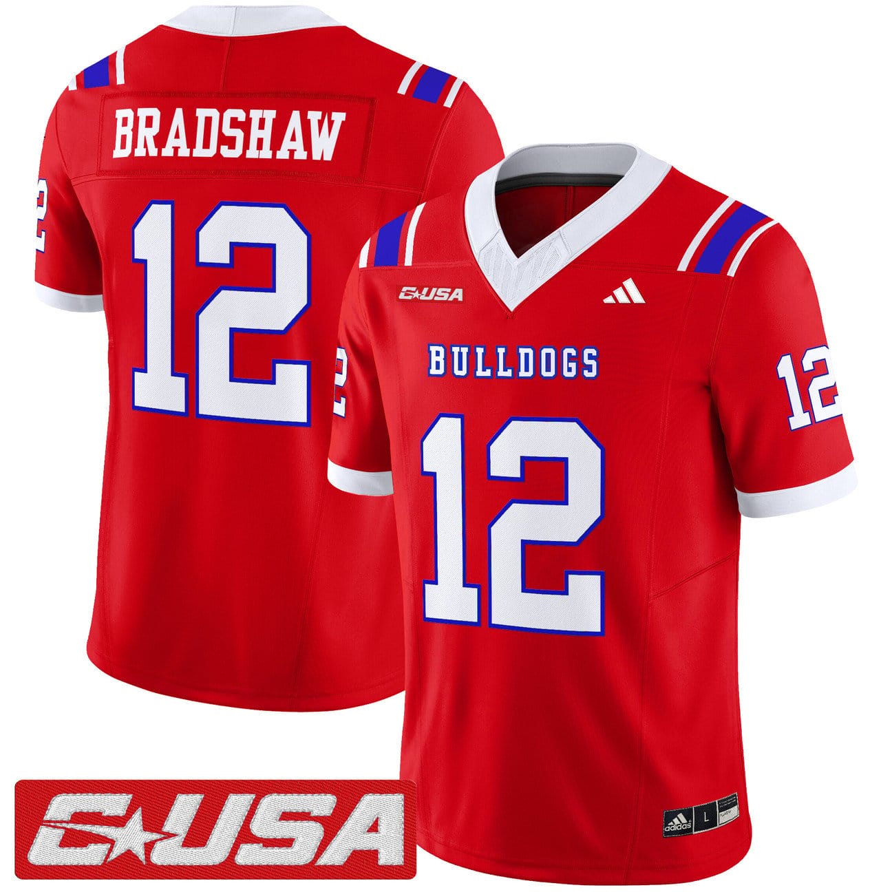 Alternative view of Terry Bradshaw Jersey #12 Louisiana Tech Bulldogs 2025 Limited Stitched