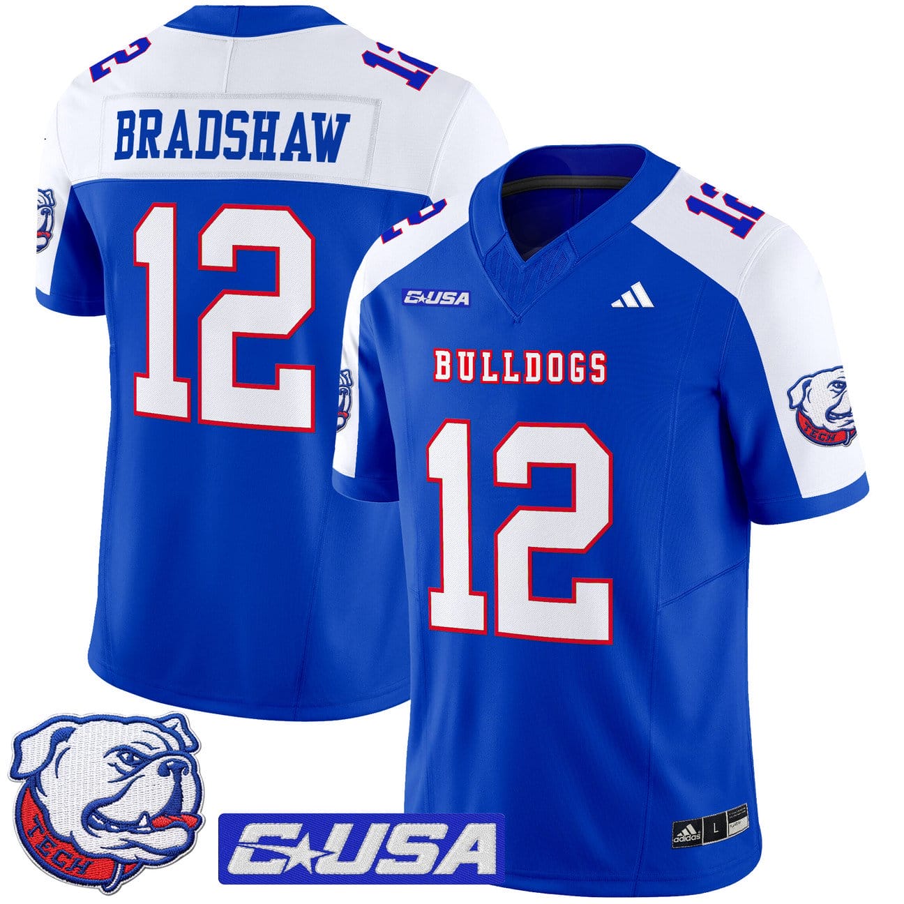 Terry Bradshaw Jersey #12 Louisiana Tech Bulldogs 2025 Limited Stitched - Image 3