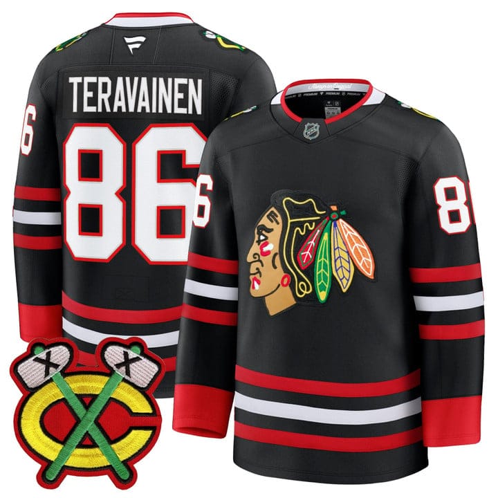 Teuvo Teravainen Jersey #86 Chicago Blackhawks 2025-26 Premium Stitched