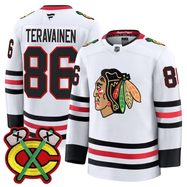 Teuvo Teravainen Jersey #86 Chicago Blackhawks 2025-26 Premium Stitched - Image 3