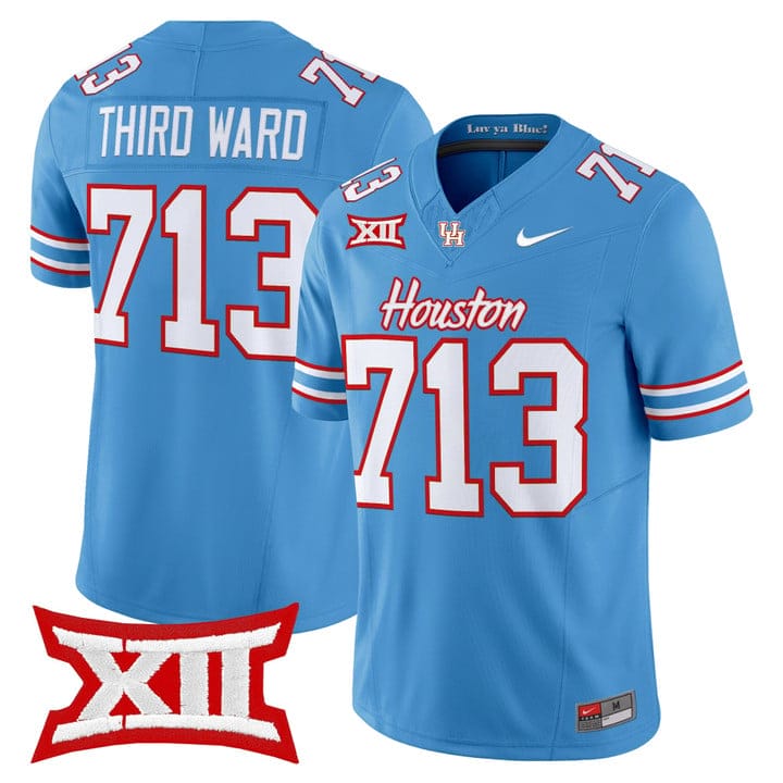 Third Ward Jersey #713 Houston Cougars 2025 Oilers Inspired Stitched - Image 3