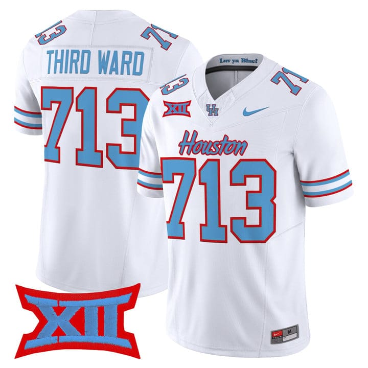 Third Ward Jersey #713 Houston Cougars 2025 Oilers Inspired Stitched - Image 5