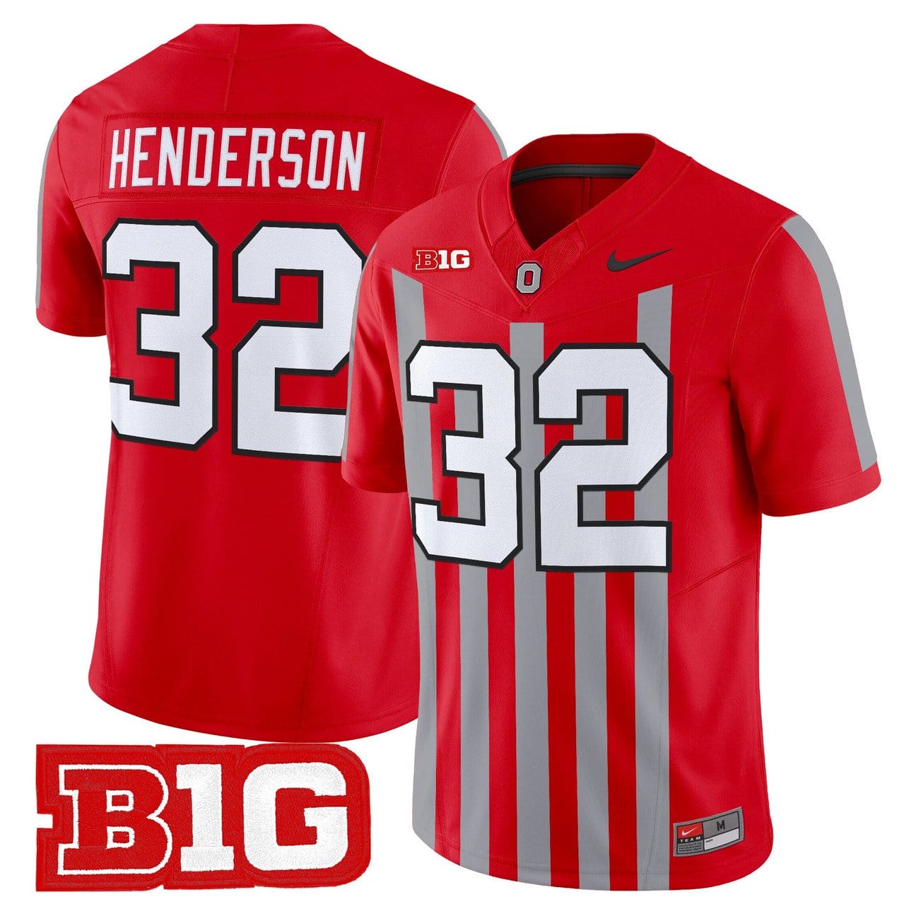 Treveyon Henderson Jersey #32 Ohio State Buckeyes Throwback Stitched - Image 3
