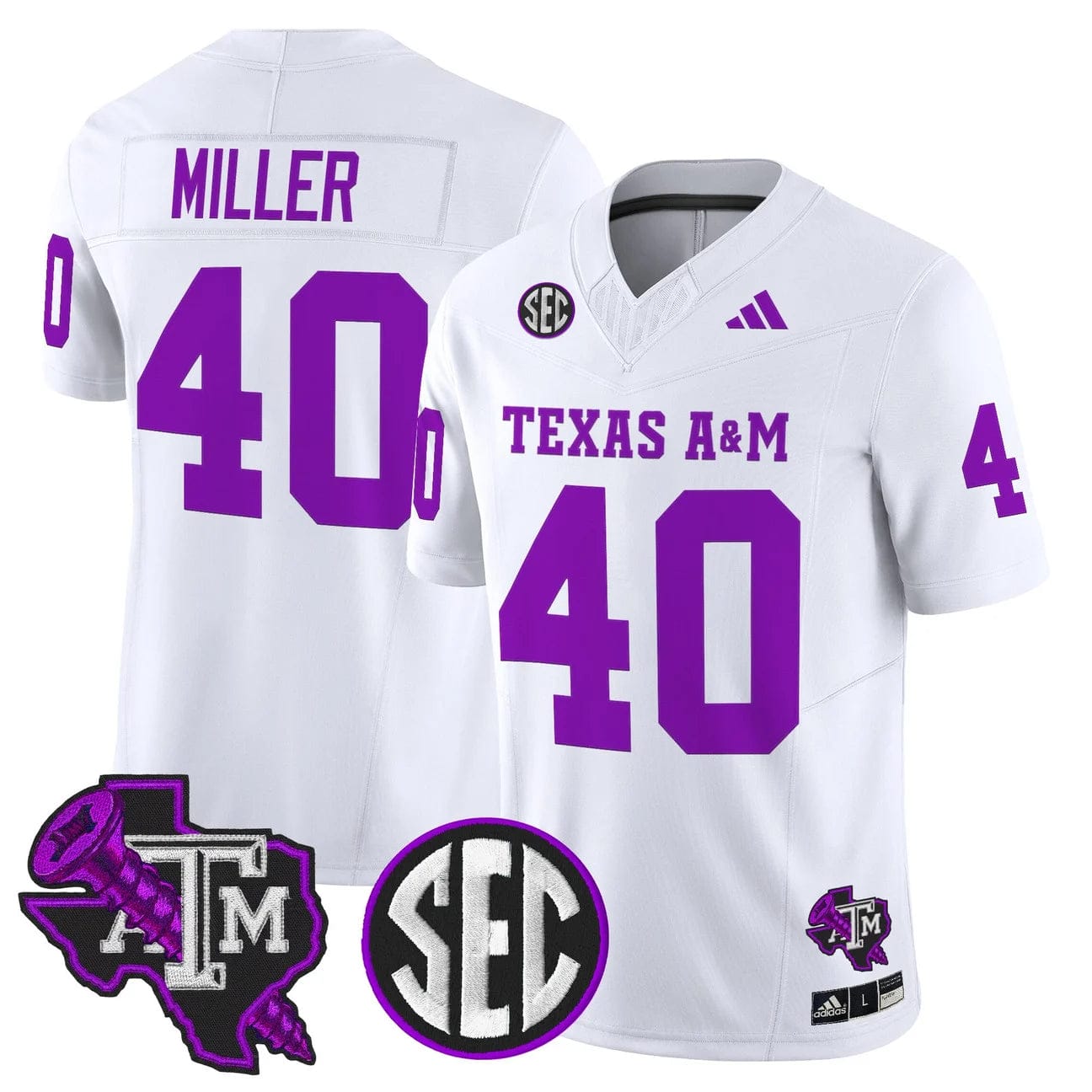 Von Miller Jersey #40 Texas A&M Aggies DJ Screw Vapor Limited Stitched - Image 3