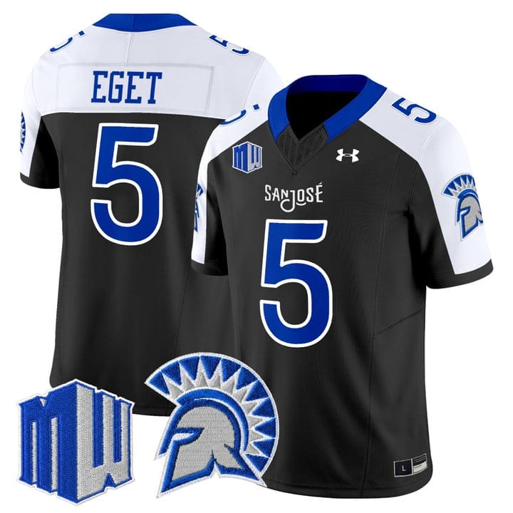 Walker Eget Jersey #5 San José State Spartans 2025 Limited Stitched