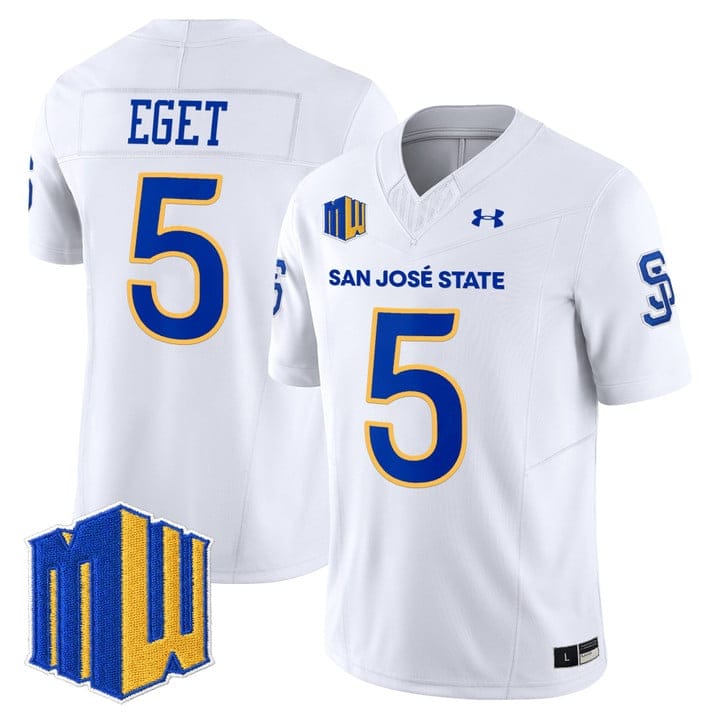 Walker Eget Jersey #5 San José State Spartans 2025 Limited Stitched - Image 5