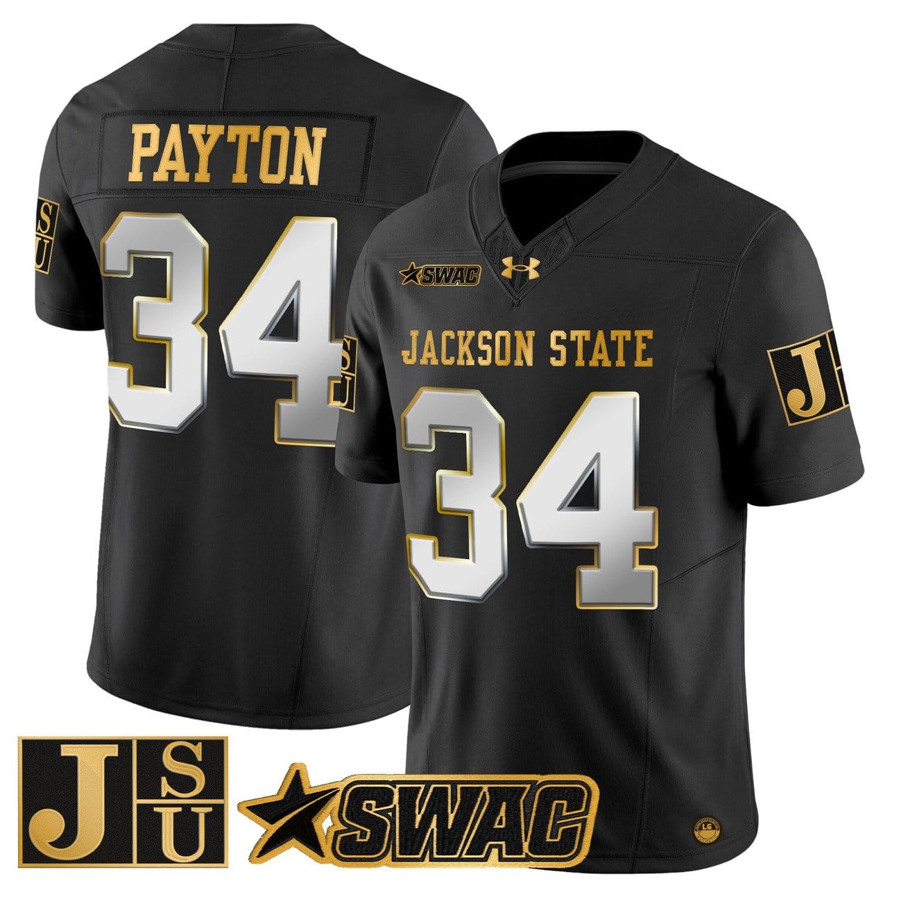 Walter Payton Jersey #34 Jackson State Tigers 2025 Vapor Stitched - Image 3