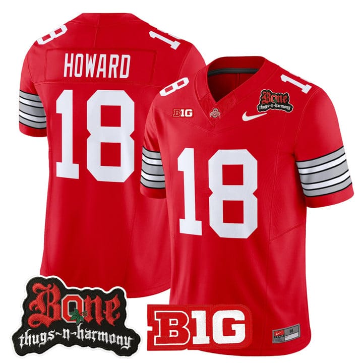 Will Howard Jersey #18 Ohio State Buckeyes Bone Thugs-N-Harmony Stitched - Image 3