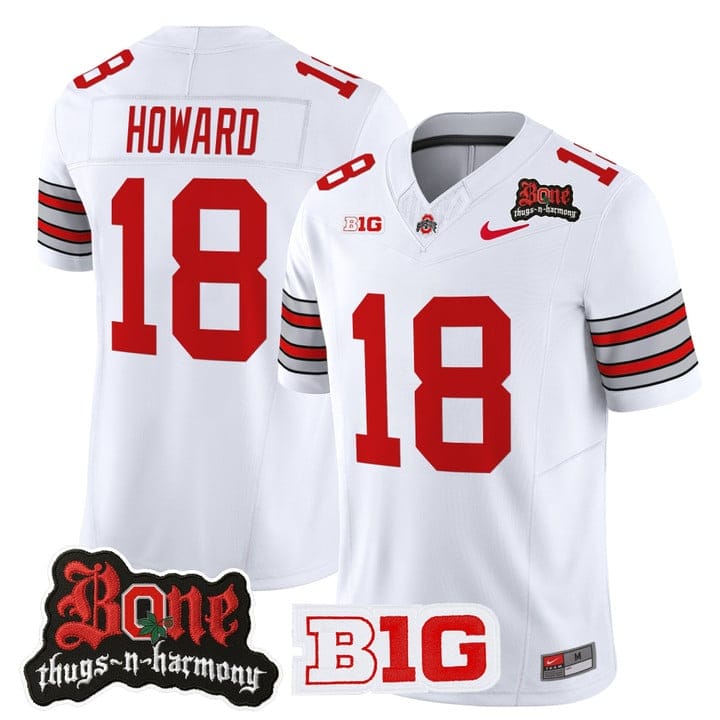Will Howard Jersey #18 Ohio State Buckeyes Bone Thugs-N-Harmony Stitched - Image 4