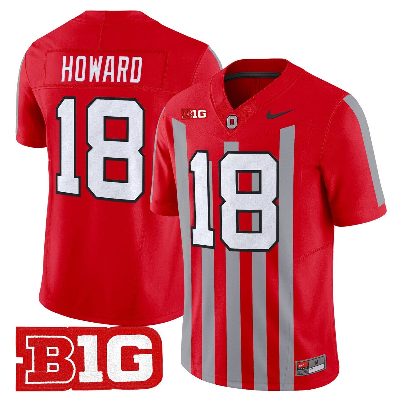 Will Howard Jersey #18 Ohio State Buckeyes Throwback Limited Stitched - Image 3