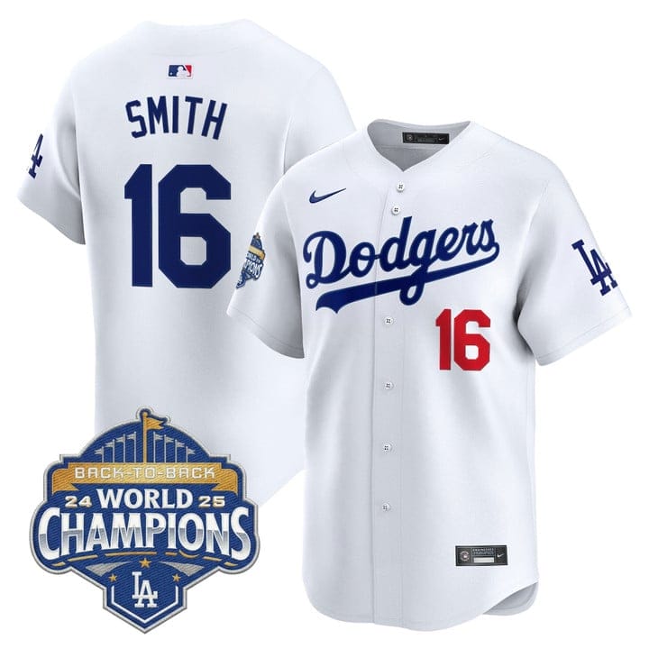 Will Smith Jersey #16 Dodgers 2025 Back-To-Back Champions Stitched - Image 5