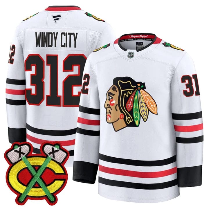 Windy City Jersey #312 Chicago Blackhawks 2025-26 Premium Stitched - Image 3