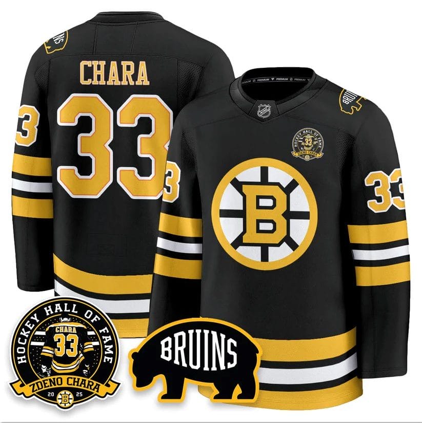 Zdeno Chara Jersey #33 Boston Bruins Premium Hockey Zdeno Chara HOF Stitched
