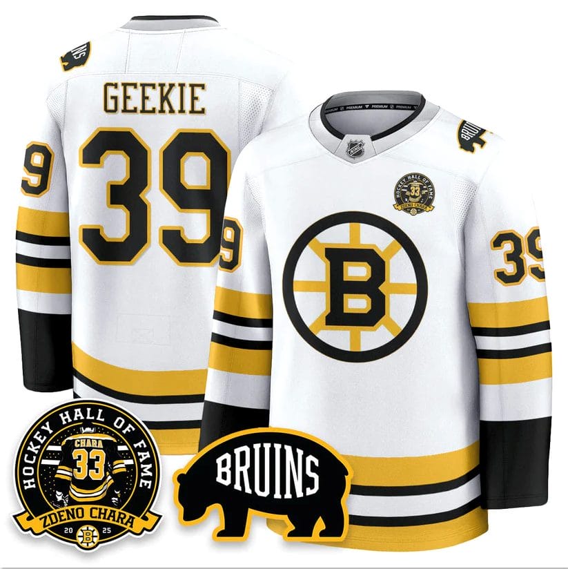 Alternative view of Zdeno Chara Jersey #33 Boston Bruins Premium Hockey Zdeno Chara HOF Stitched