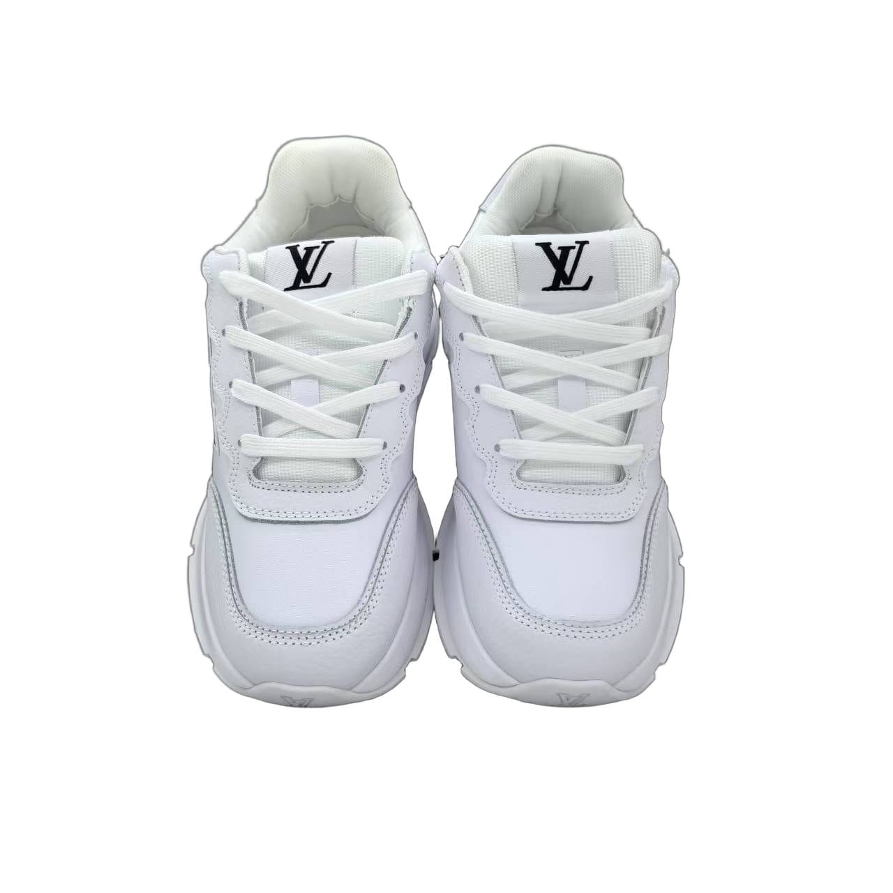 Luxury Lou Paris Classic Trainers White Black Shoes Sneakers - Image 6
