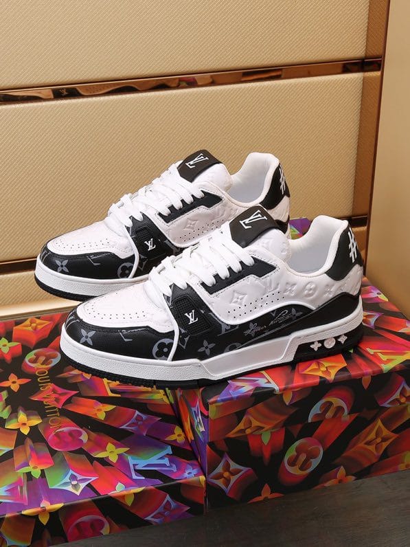 Luxury Trainer Sneakers Shoes #54 Signature Black - Image 6