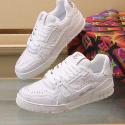 Luxury Trainer Sneakers Shoes #54 Signature White
