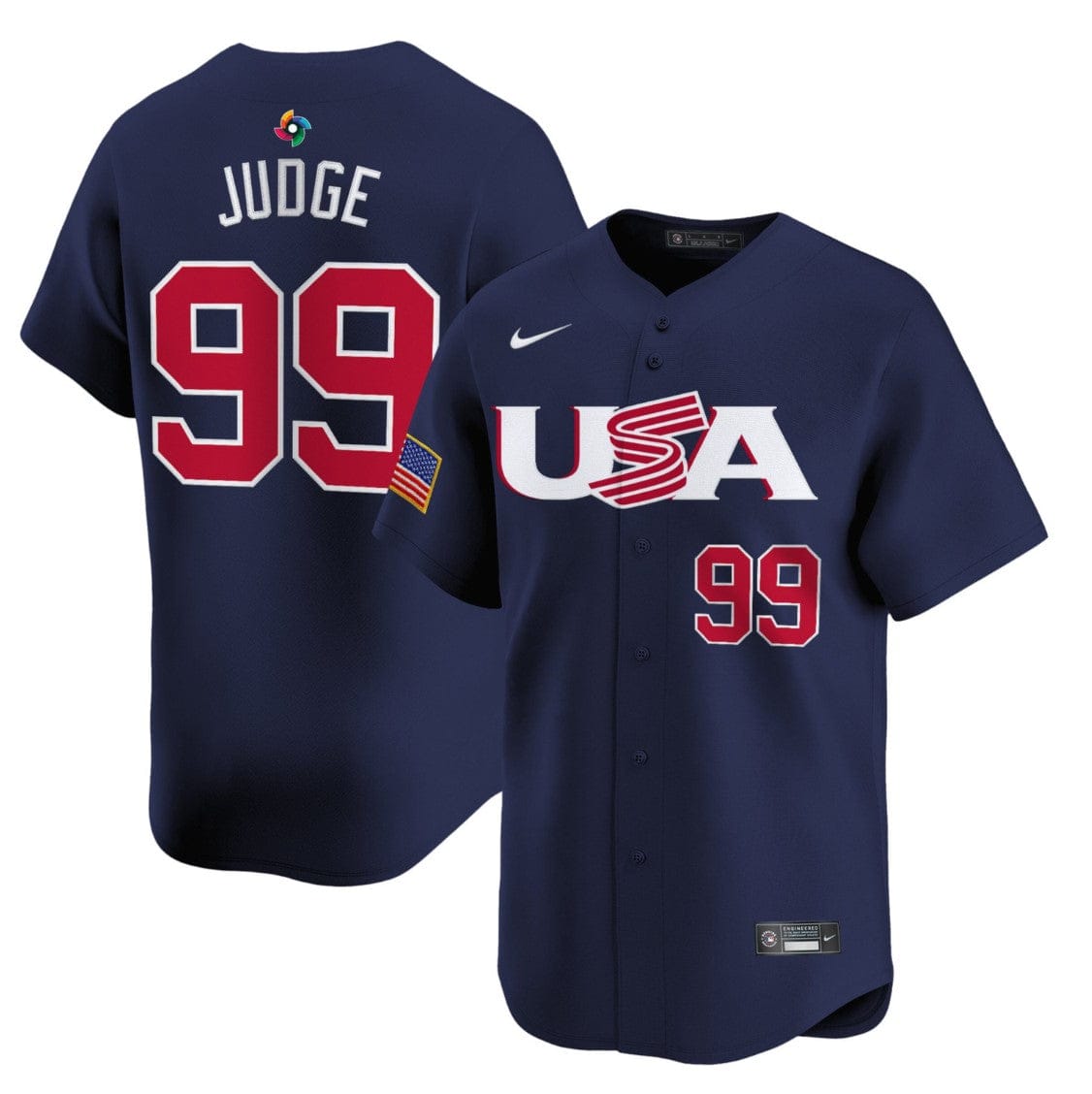 Aaron Judge Jersey #99 Projected Team USA World Baseball Classic 2023 Style 2026 Roster