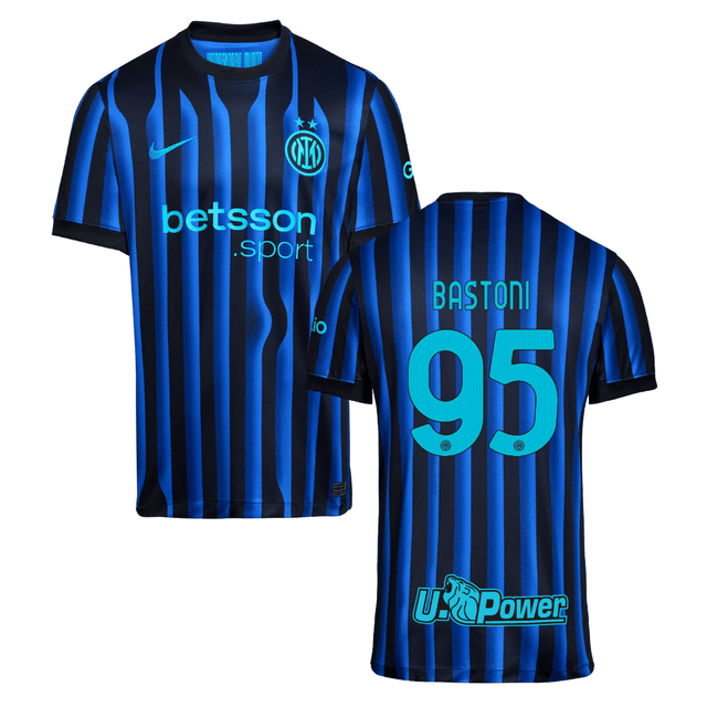 Alessandro Bastoni #95 Inter Milan 2025-26 Home Match Jersey – Blue