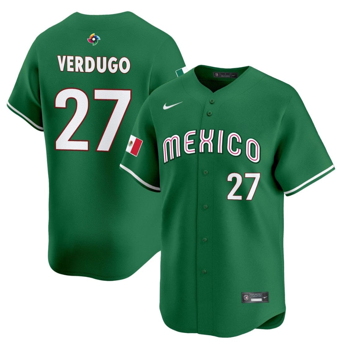 Alex Verdugo Jersey #27 Projected Team Mexico World Baseball Classic 2023 Style 2026 Roster - Image 3