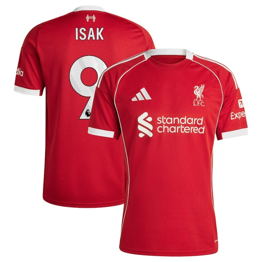 Alexander Isak 9 Liverpool 2025-26 Home Jersey – Red