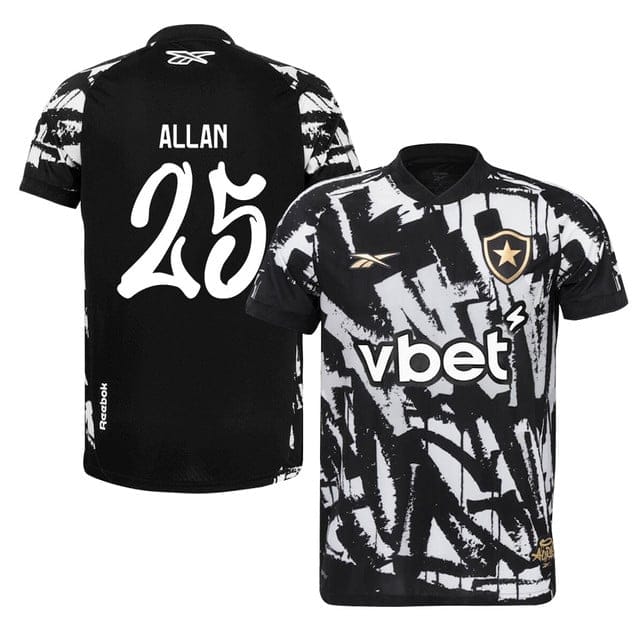 Allan #25 Botafogo 2025-26 Fourth Jersey – Black