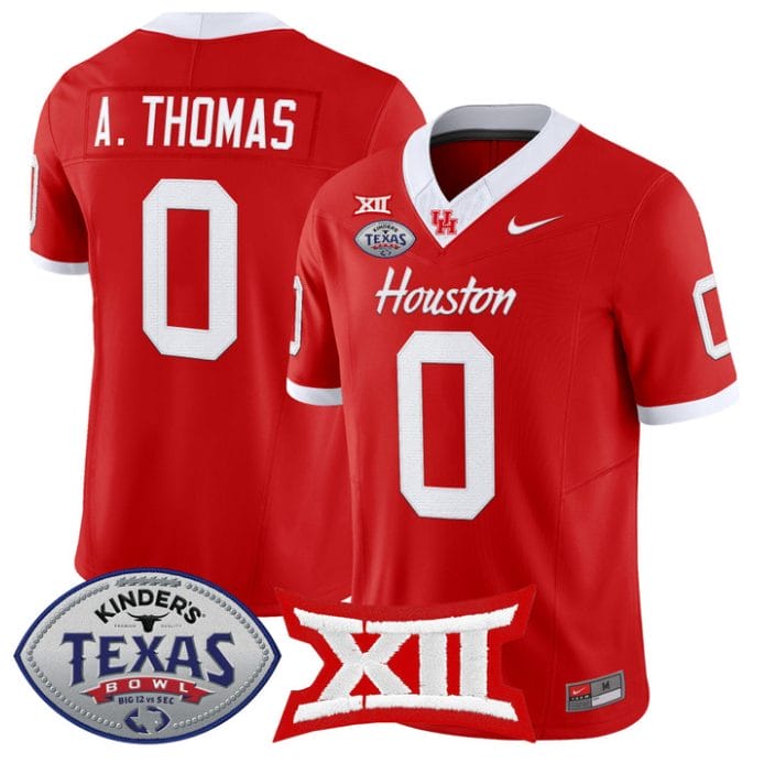 Amare Thomas Jersey #0 Houston Cougars 2025 Texas Bowl Stitched - Image 4