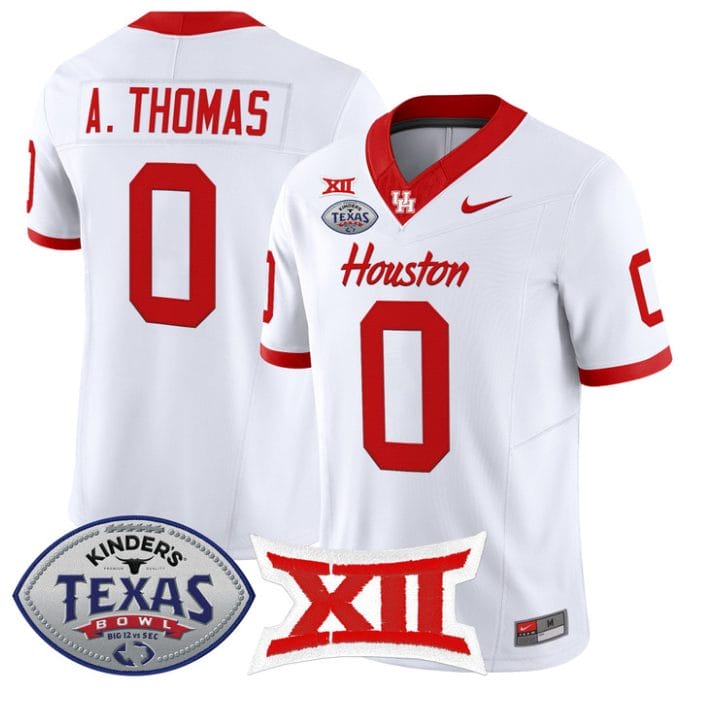 Amare Thomas Jersey #0 Houston Cougars 2025 Texas Bowl Stitched - Image 5