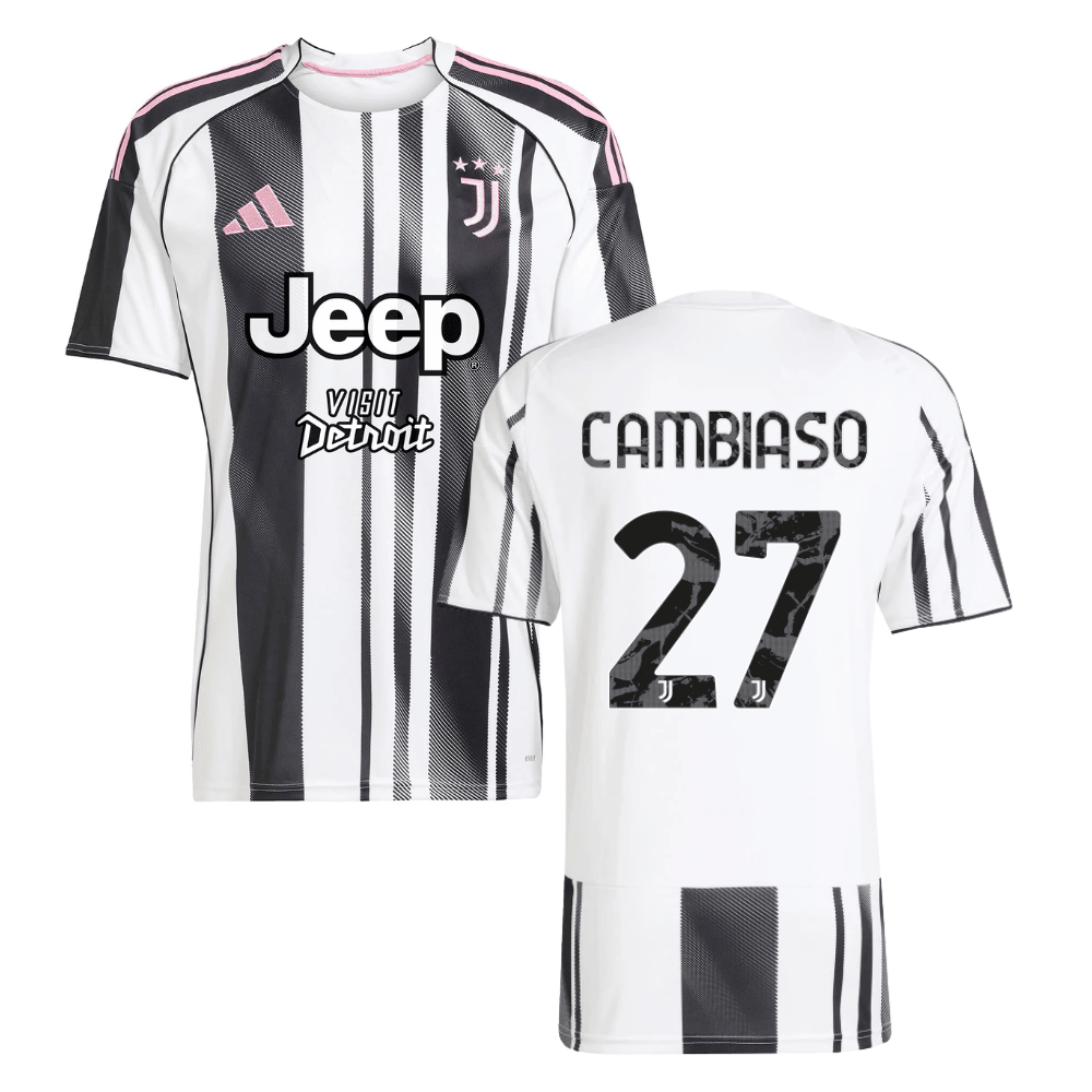 Andrea Cambiaso 27 Juventus 2025-26 Home Men Jersey – White