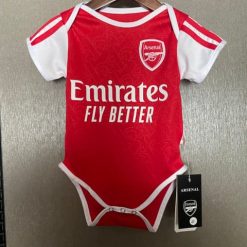 Arsenal 2025-26 Adorable Young Gunner Home Soccer Baby Bodysuit – Red