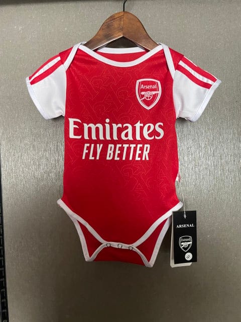 Arsenal 2025-26 Adorable Young Gunner Home Soccer Baby Bodysuit – Red
