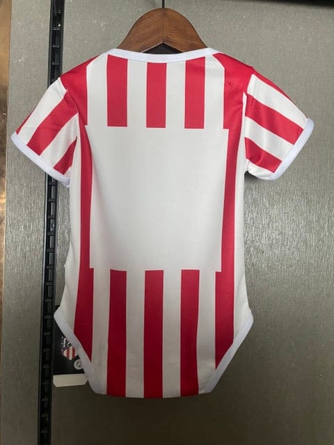 Atletico Madrid 2025-26 Soccer Baby Bodysuit – Red White - Image 2