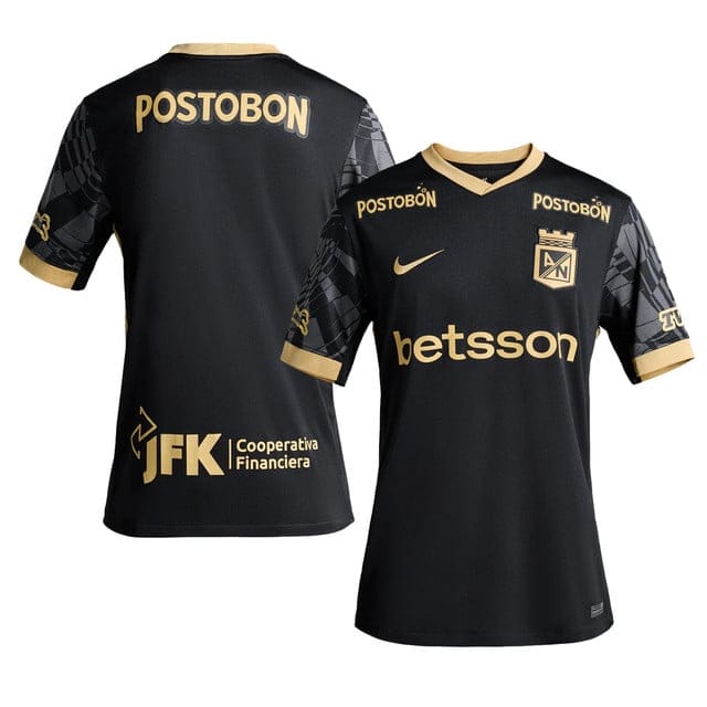 Atlético Nacional 2025-26 Away Men Jersey – Black