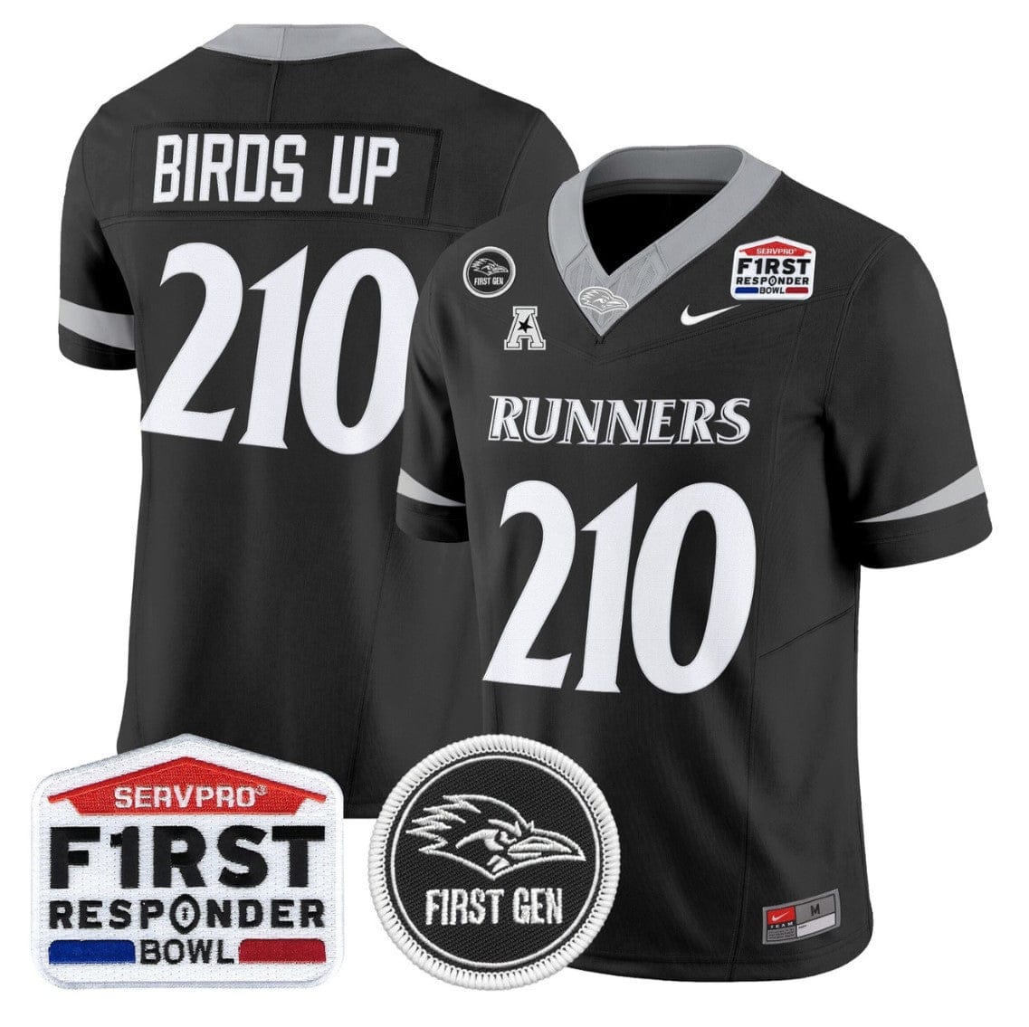 Birds Up Jersey #210 UTSA Roadrunners 2025 First Responder Bowl Stitched