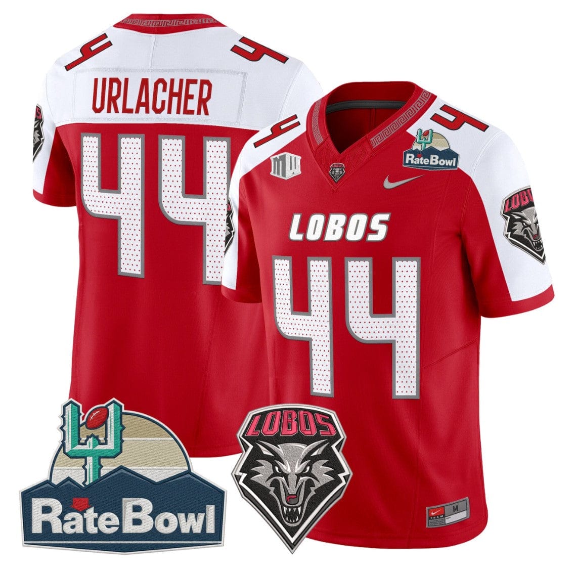 Brian Urlacher Jersey #44 New Mexico Lobos 2025 Rate Bowl Vapor Stitched - Image 5