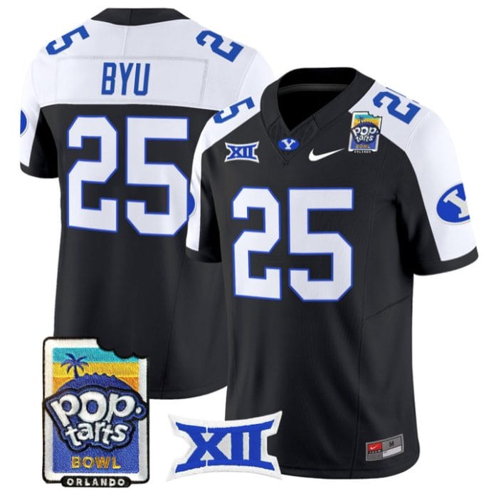 Alternative view of BYU Jersey #25 BYU Cougars 2025 Pop-Tarts Patch Vapor Limited Stitched
