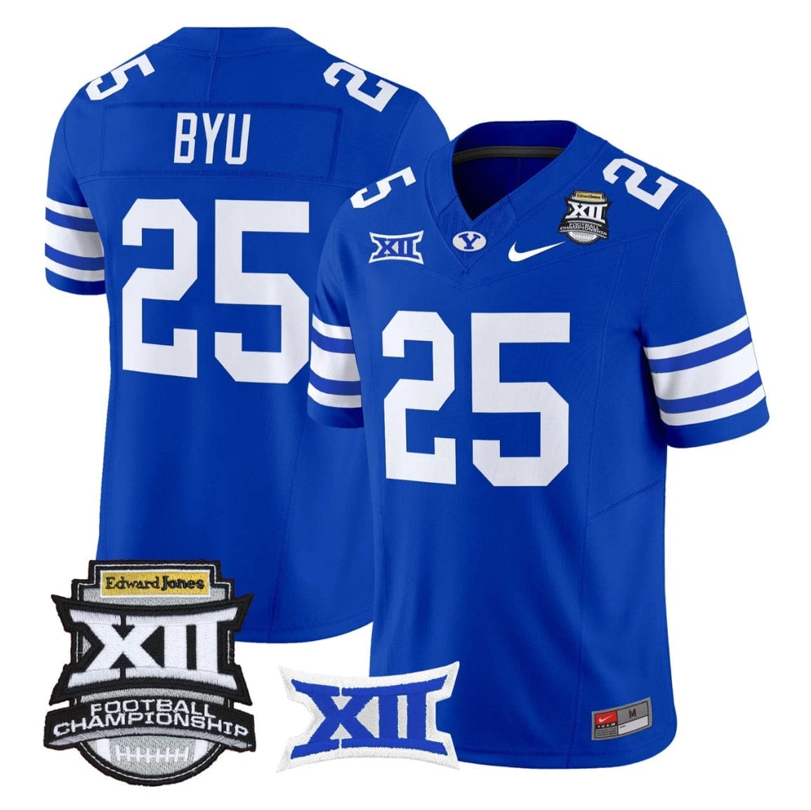 BYU Jersey #25 BYU Cougars 2025 Big 12 Championship Vapor Stitched - Image 4
