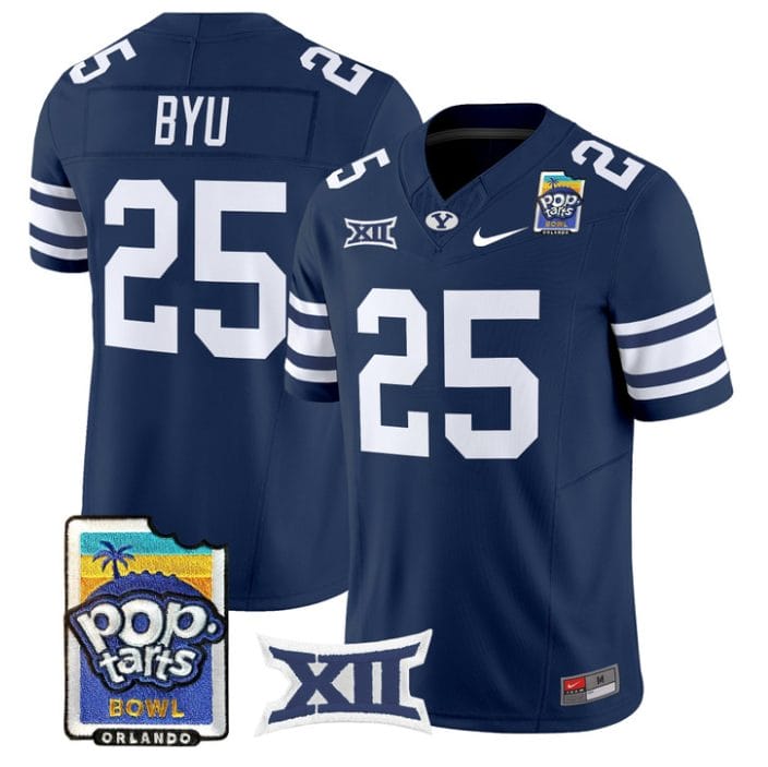 BYU Jersey #25 BYU Cougars 2025 Pop-Tarts Patch Vapor Limited Stitched - Image 3