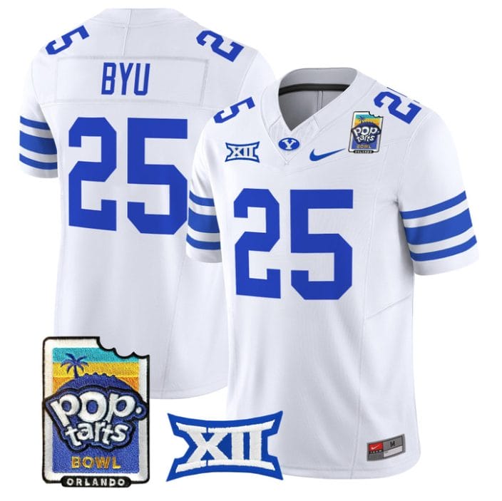 BYU Jersey #25 BYU Cougars 2025 Pop-Tarts Patch Vapor Limited Stitched - Image 5