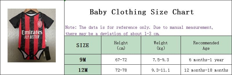 AC Milan 2025-26 Rossoneri Pride Soccer Baby Bodysuit – Red Black - Image 3